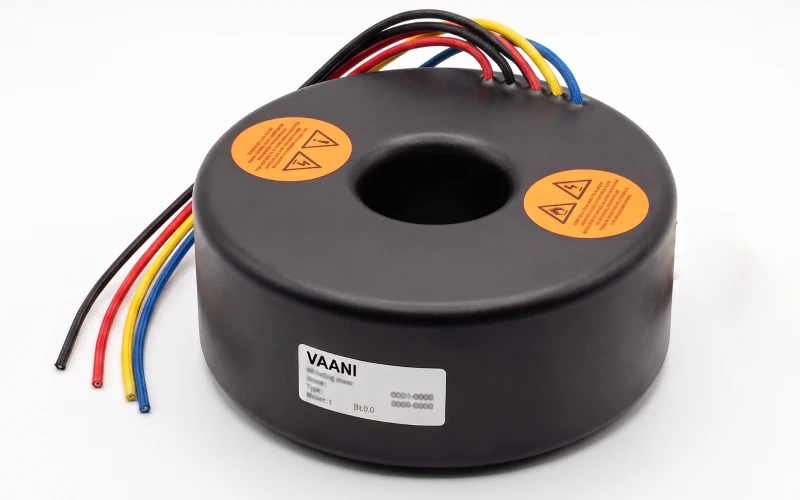 Custom high-temperature Class H toroidal transformer built for hot industrial enclosures